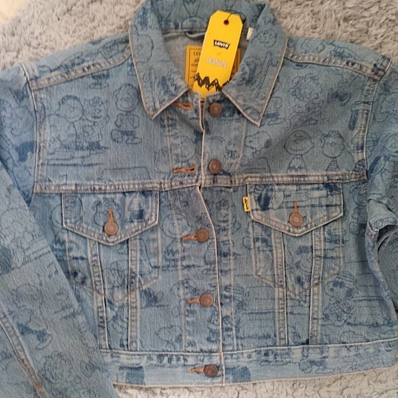 levis peanuts denim jacket